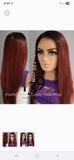 Chantell Burgundy Human Blend  perfect for all skin tones