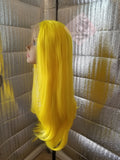 Yellow hair don't care lace front wig