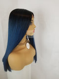 blue ombre lace front wig perfect for all skin tones