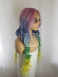 Unicorn is a celebrity inspired body wave lace front wig with