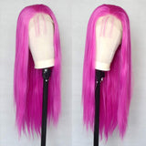 Hot Pink Free Part  Lace Front Wig