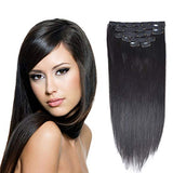 14" Remy Human Hair Clip in Extensions for Women 6Pieces 70grams/2.45oz