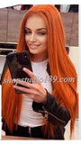 Burnt Orange Free Part Lace Front Wig