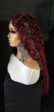 (Annette) Water wave lace front wig with shifting part