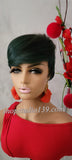 (Kelli) Short and sassy pixie wig with highlights