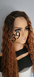 Water wave lace front wig with HD lace