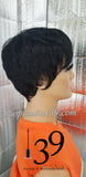 Short pixie wig with tapered back