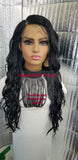 (Mandy) Sexy wavy lace front wig with transparent lace