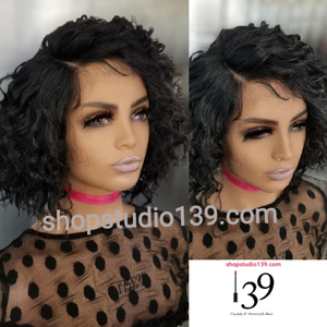(Marilyn) HD Lace front Curly side part wig
