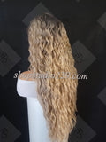 (Milly) Water Wave HD Lace front with shifting part