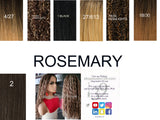 (Rosemary) HD lace front water wave wig side part