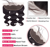 Celebrity 3D Mink Brazilian Body Wave Human Hair Bundles with  13x4 Frontal Closure