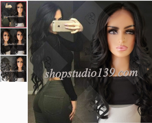 (Kiki) Body wave lace front wig with shifting Part