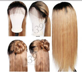 Honey Blonde Ombre Lace Front with Free Parting Space