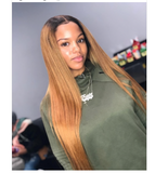 Honey Blonde Ombre Lace Front with Free Parting Space