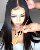 Human Hair Bone Straight Lace Front Wig