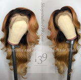 Celebrity inspired 1b/27 Human Hair Bodywave lace front