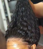 Celebrity inspired 100% Human Hair Water wave lace front