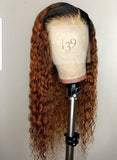100% Human Hair Lace Front WaterWave Wig