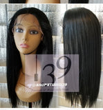 Sky human hair blend lace front wig with multiple parting space