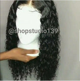 Water wave lace front human hair wig
