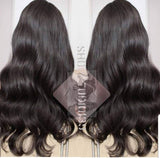 (#23) Human hair lace front Body wave wig