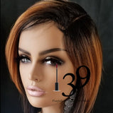 (Toni) Sexy bob wig with side part