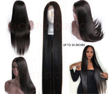 celebrity wow factor 30 inch Beautiful straight Virgin Human Hair Lace Front Wig With Free part spaceing 13x6 inches 200 density