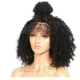 kinky curly  lace front wig