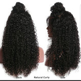 100% human hair lace front kinky curly