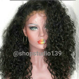 Sexy custom made water wave lace front wig virgin Brazilian human hair