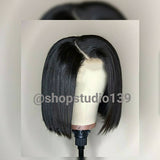 Celebrity inspired human hair lace front Bob custom made