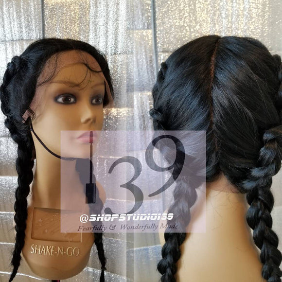 (Sky) Full Lace wig with 360 and  4 way  parting