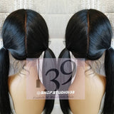 (Sky) Full Lace wig with 360 and  4 way  parting