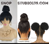 Celebrity Quick Clip in hair extention chinese bang bun pieces perfect and Fast for any occasion
