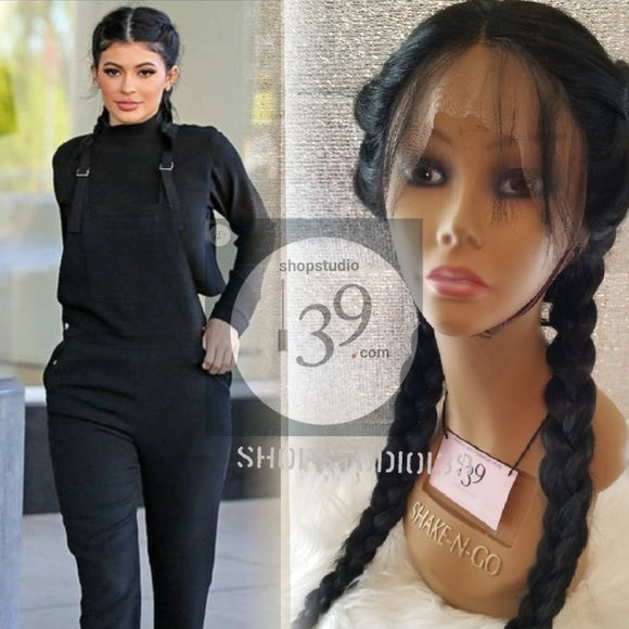 Sexy 2 N 1 Double Braided Lace Front Wig