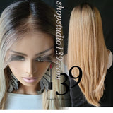 (Charm) Honey blonde ombre lace front wig