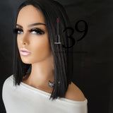(Danielle) Non Lace bob wig with middle part