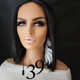 (Danielle) Non Lace bob wig with middle part