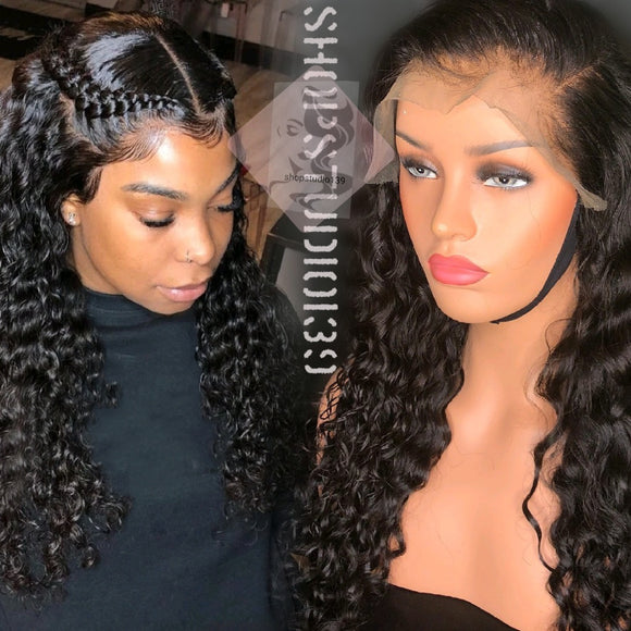 360° Human Hair Lace Front Water wave wig