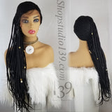 Fancy is Braided lace front wig with jewelry 26'