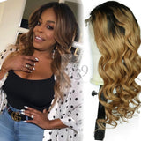 Celebrity inspired 1b/27 Human Hair Bodywave lace front