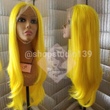 Yellow hair don't care lace front wig