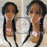 Sexy 2 N 1 Double Braided Lace Front Wig