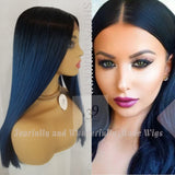 blue ombre lace front wig perfect for all skin tones