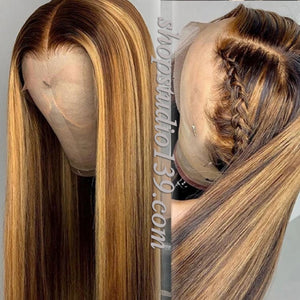 #4/27 panio Highlights HD lace front wig