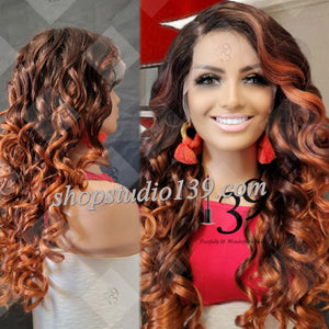 (Kate)HD Wand Curls lace front wig perfect for all skin tones