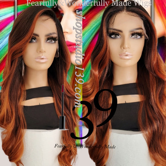 (Malika) HD Bodywave lace front wig with shifting part
