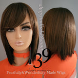 (Latoya) 2 tone bang wig