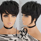 (Cathy) short and sassy pixie wig with